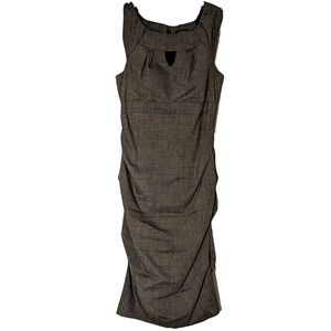 Le Chateau grey work dress, made in Canada, size 8